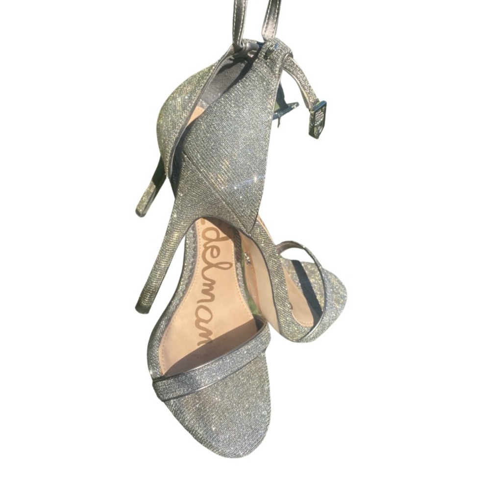 Sam Edelman Silver Glitter Heel